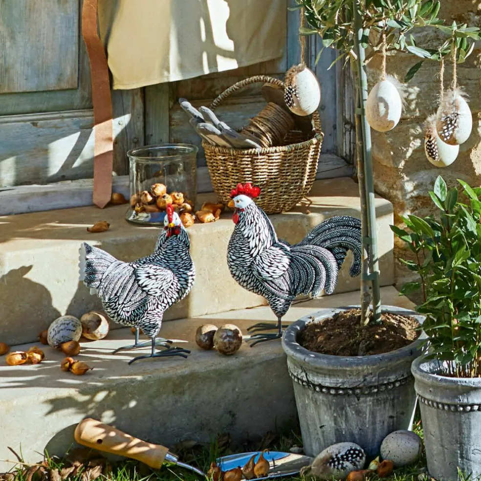 Deko-Huhn 2er Set Mannis