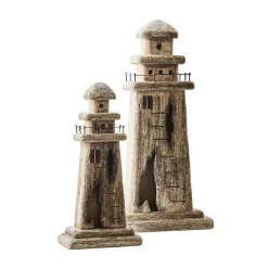 Deko-Leuchtturm 2er Set Bourgneuf