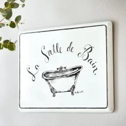 Deko-Schild La salle de bain