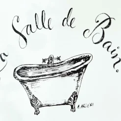 Deko-Schild La salle de bain