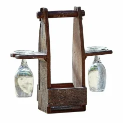 Flaschenhalter mit Gläsern Préalon