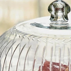 Glasglocke mit Platte Layla