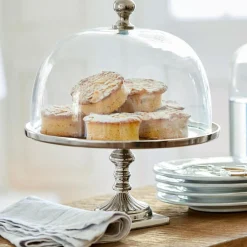 Glasglocke mit Platte Mine