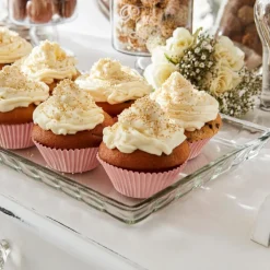 Glasglocke mit Platte Nelia