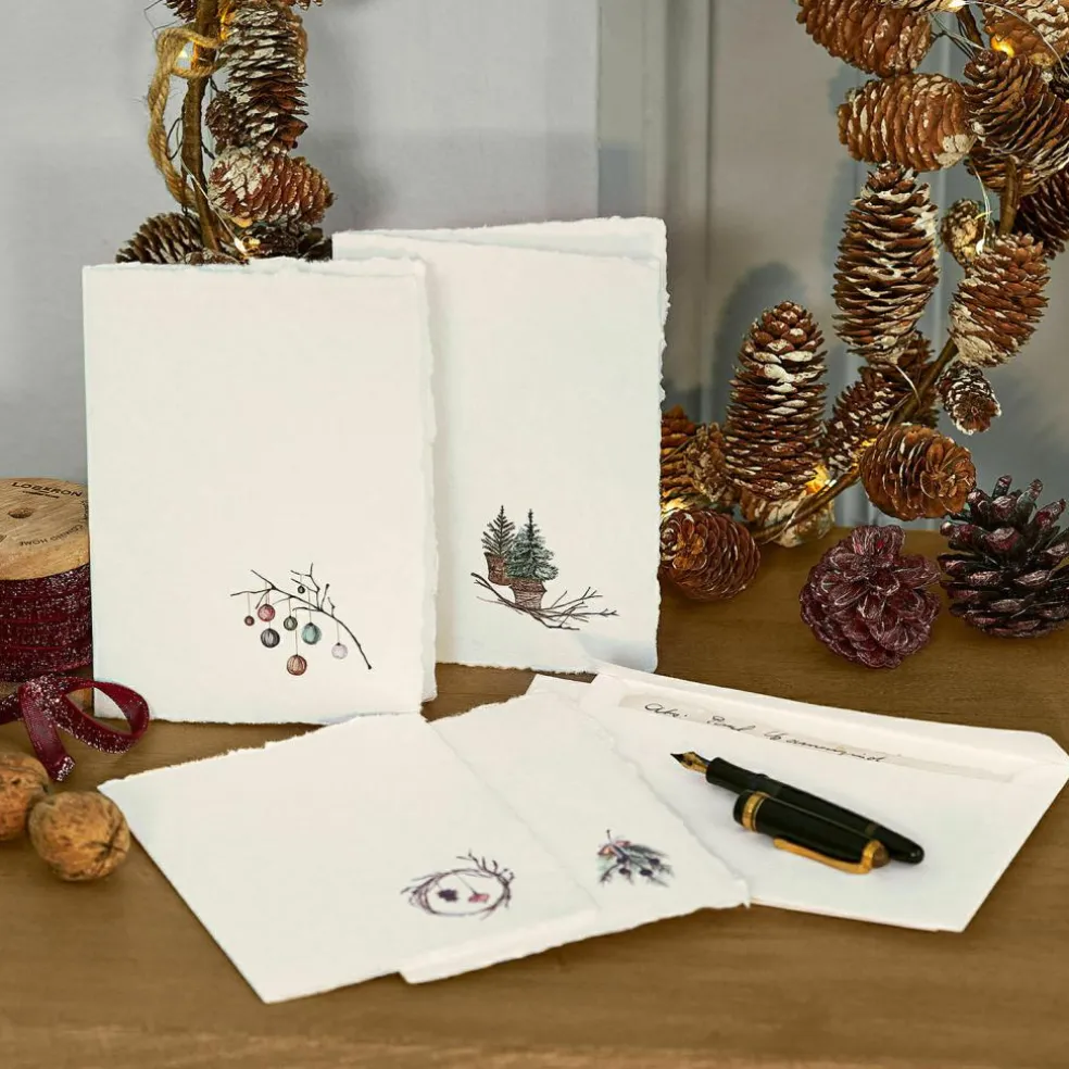 Grußkarte 4er Set Velorine