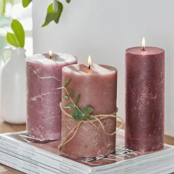 Kerze 3er Set Salis