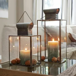 Laterne 2er Set Pluton