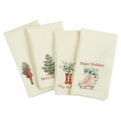 Serviette 4er Set Merry & Bright