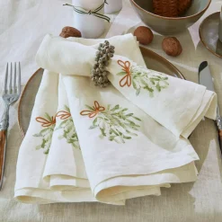 Serviette 4er Set Mistletoe