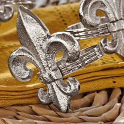 Serviettenring 4er Set Fleur De Lis