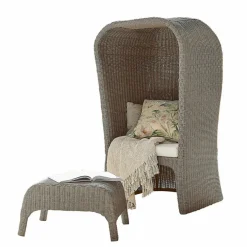 Strandkorb mit Hocker Sanivane