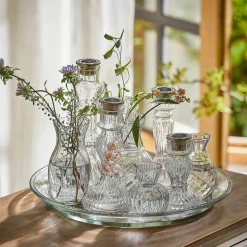 Tablett mit Kerzenständer und Vase Hilevor