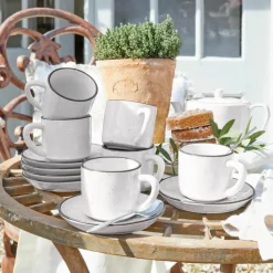 Tasse mit Untertasse 6er Set Biarré