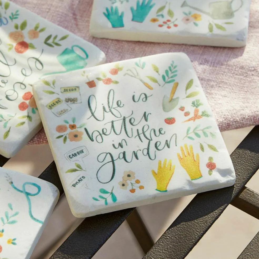 Untersetzer 4er Set Happy