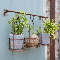 Wandregal mit Pflanzkörben Hemente
