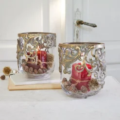 Windlicht 2er Set Sundini